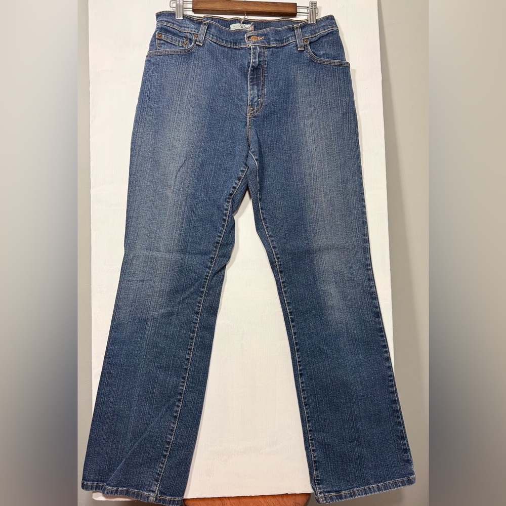Levis Indigo 550 Size 12m Denim Relaxed Bootcut Jeans